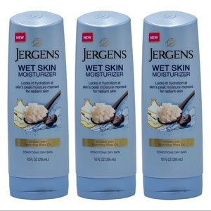 3 Pack Jergens Wet Skin Moisturizer Enriching Shea Butter Oil 10 oz for Dry Skin